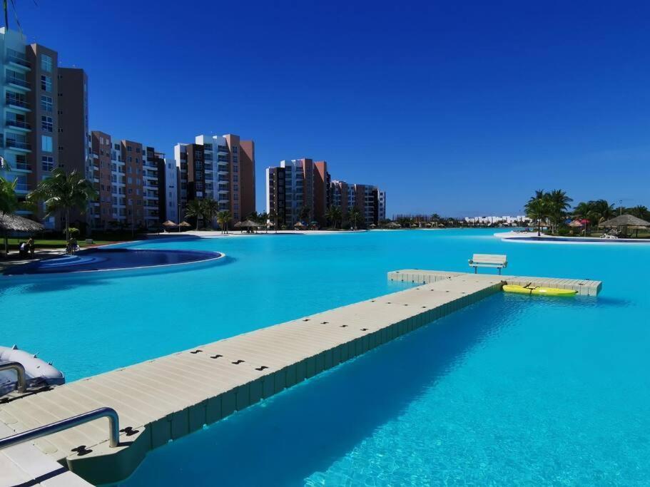 Departamento Con Laguna Artificial Cancun Luaran gambar
