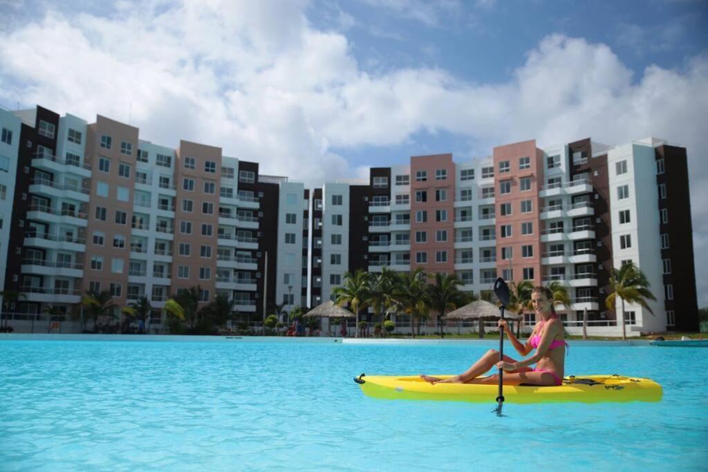 Departamento Con Laguna Artificial Cancun Luaran gambar
