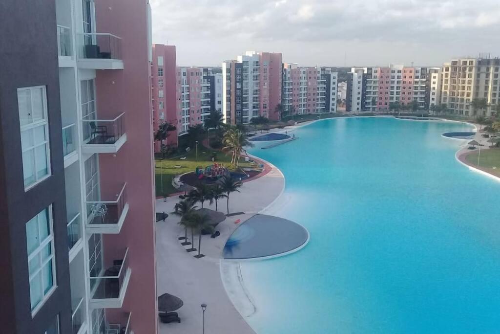 Departamento Con Laguna Artificial Cancun Luaran gambar