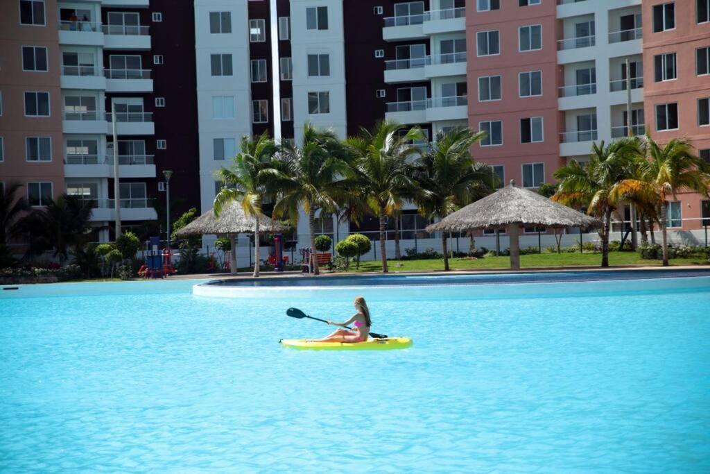 Departamento Con Laguna Artificial Cancun Luaran gambar