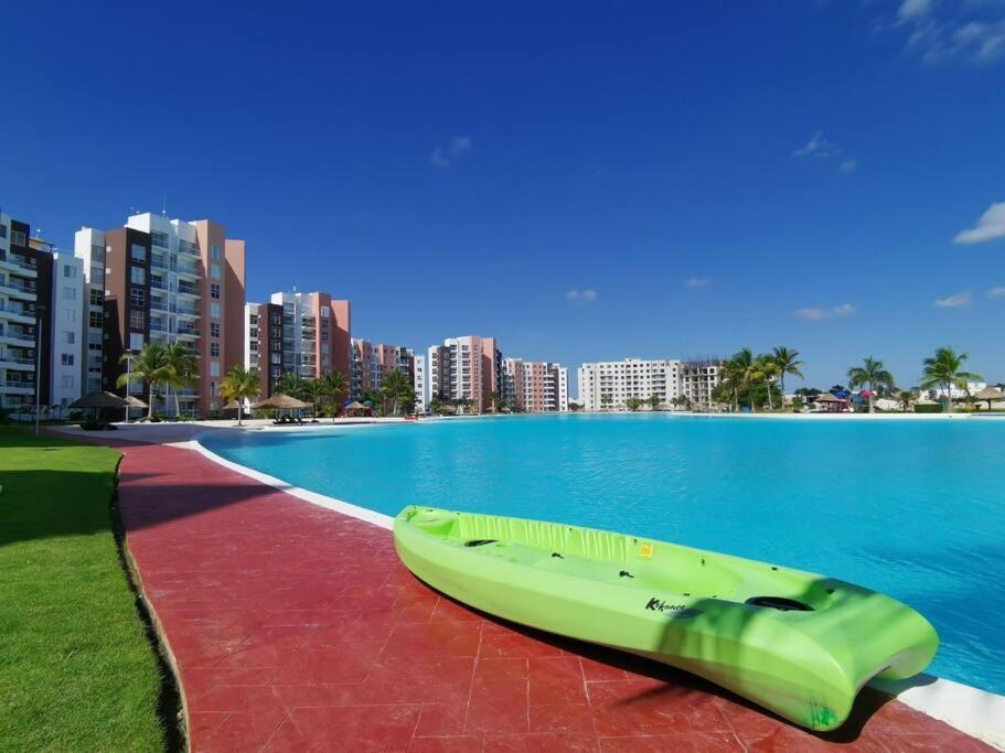 Departamento Con Laguna Artificial Cancun Luaran gambar