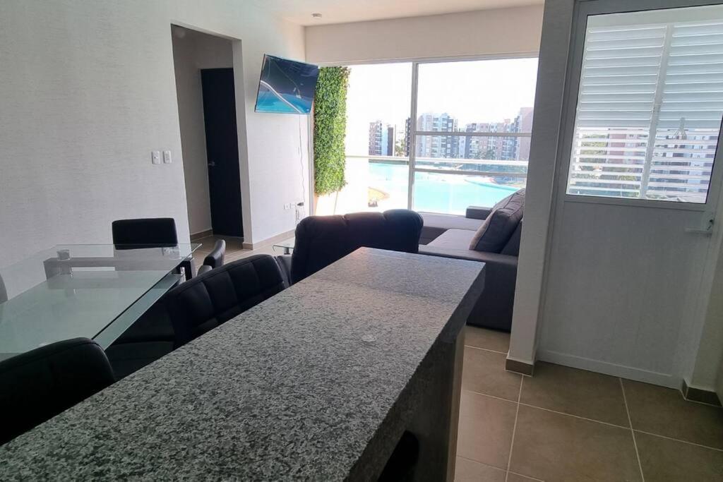 Departamento Con Laguna Artificial Cancun Luaran gambar