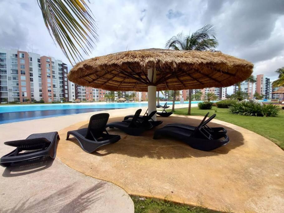 Departamento Con Laguna Artificial Cancun Luaran gambar